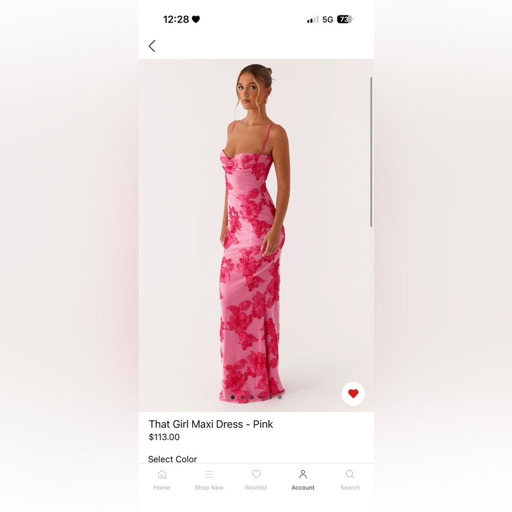 Peppermayo Pink Floral Maxi Dress